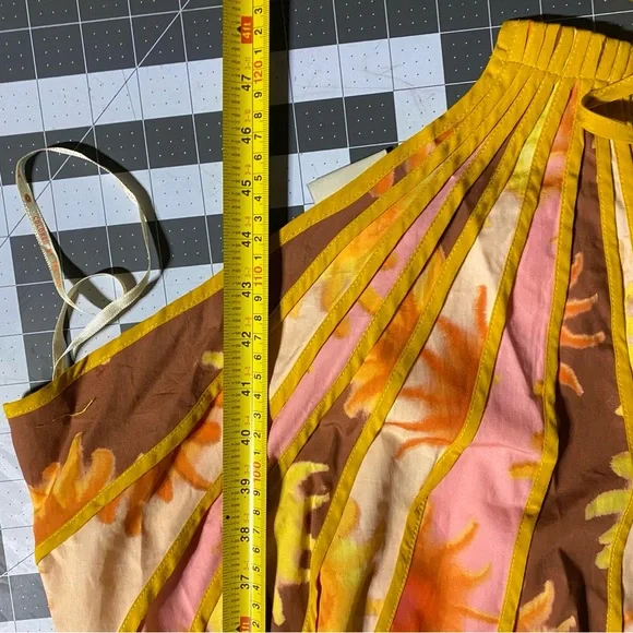 NEW Farm Rio X Anthropologie One-Shoulder Seamed A-Line Dress Medium - Picture 9 of 9